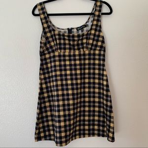 Checkered mini dress